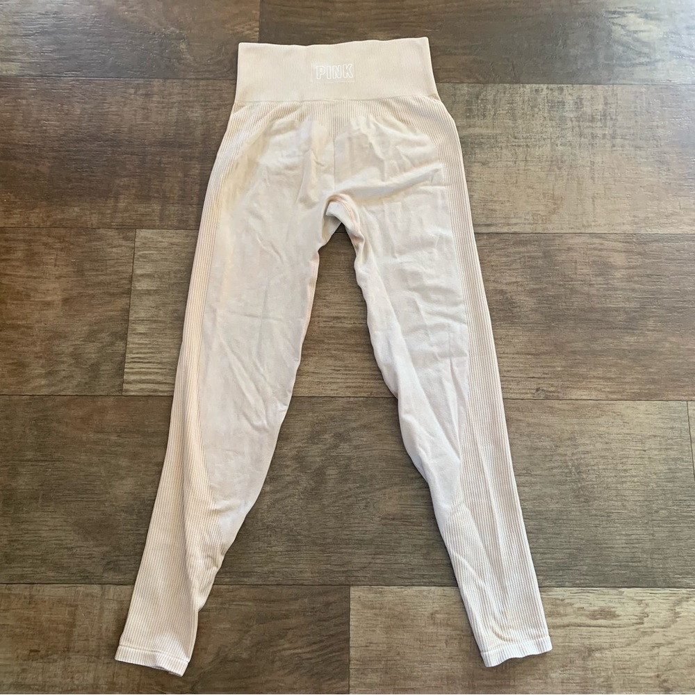 Victoria’s Secret PINK cream leggings high rise seamless - Picture 11 of 11